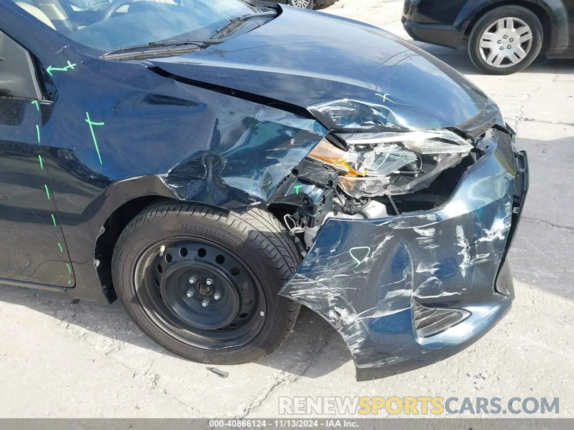 6 Photograph of a damaged car 2T1BURHE9KC221297 TOYOTA COROLLA 2019