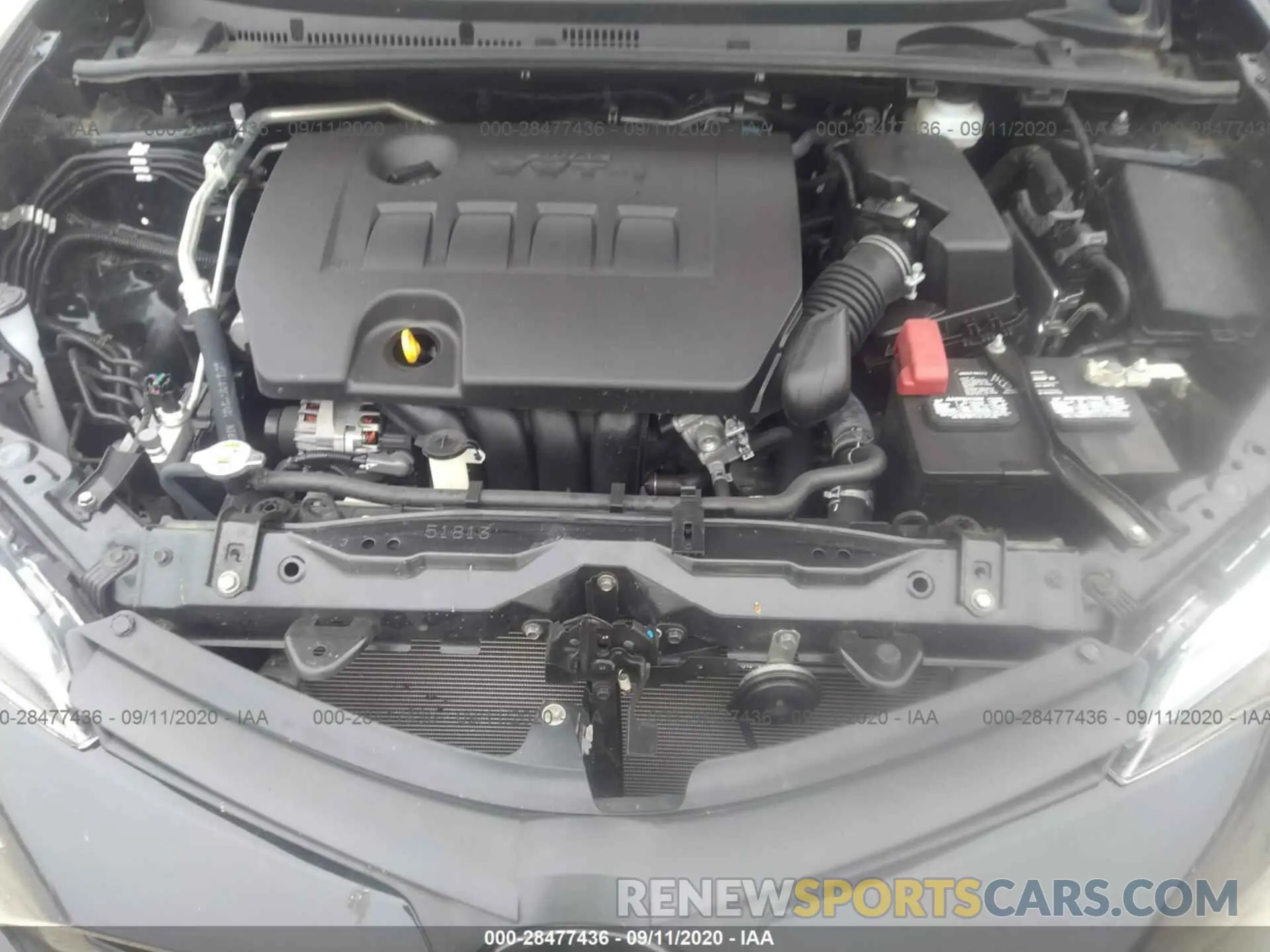 10 Photograph of a damaged car 2T1BURHE9KC223583 TOYOTA COROLLA 2019
