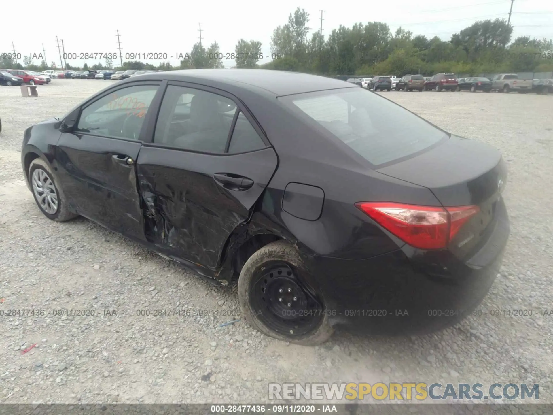 3 Photograph of a damaged car 2T1BURHE9KC223583 TOYOTA COROLLA 2019