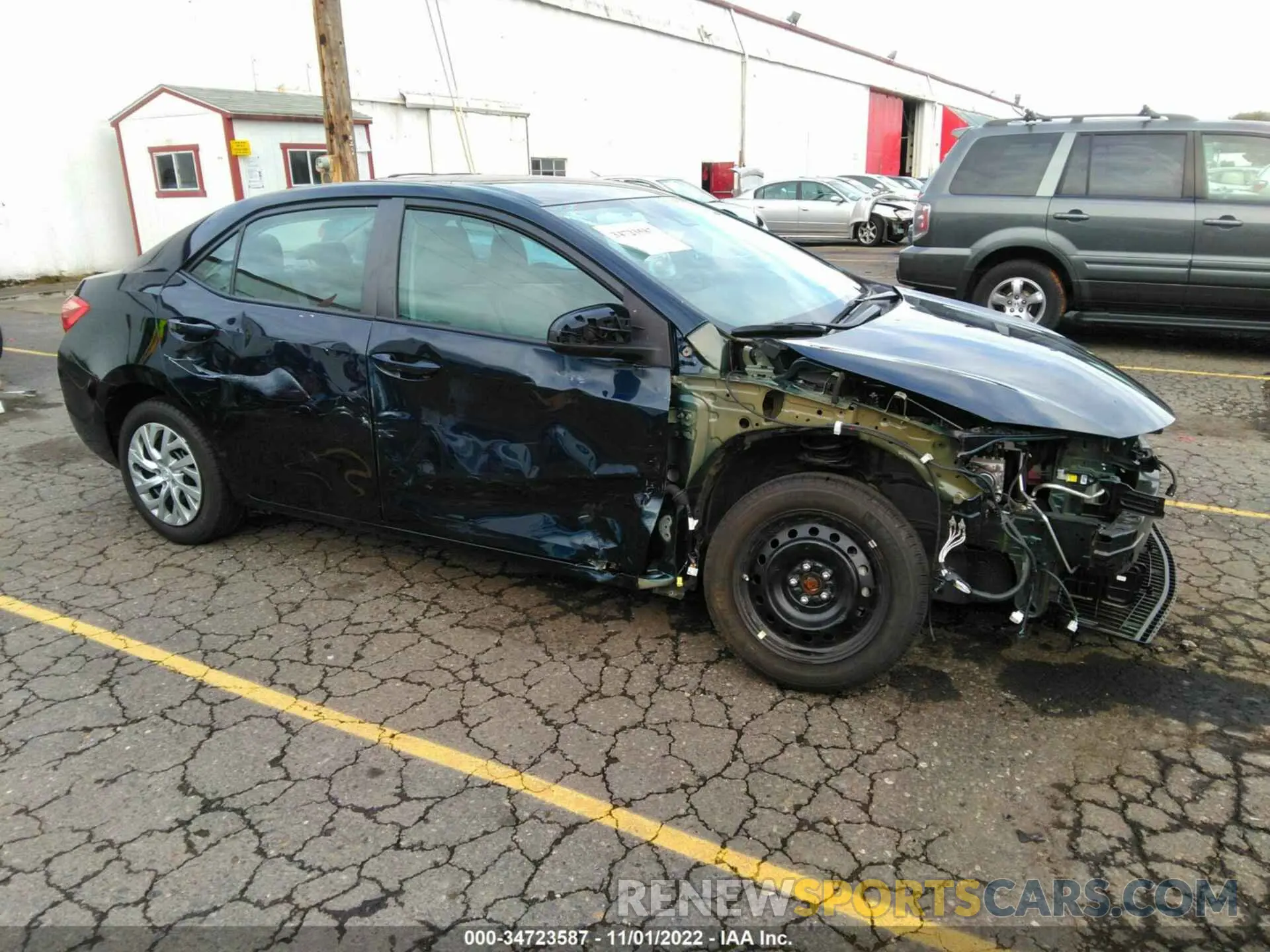 1 Фотография поврежденного автомобиля 2T1BURHE9KC236799 TOYOTA COROLLA 2019