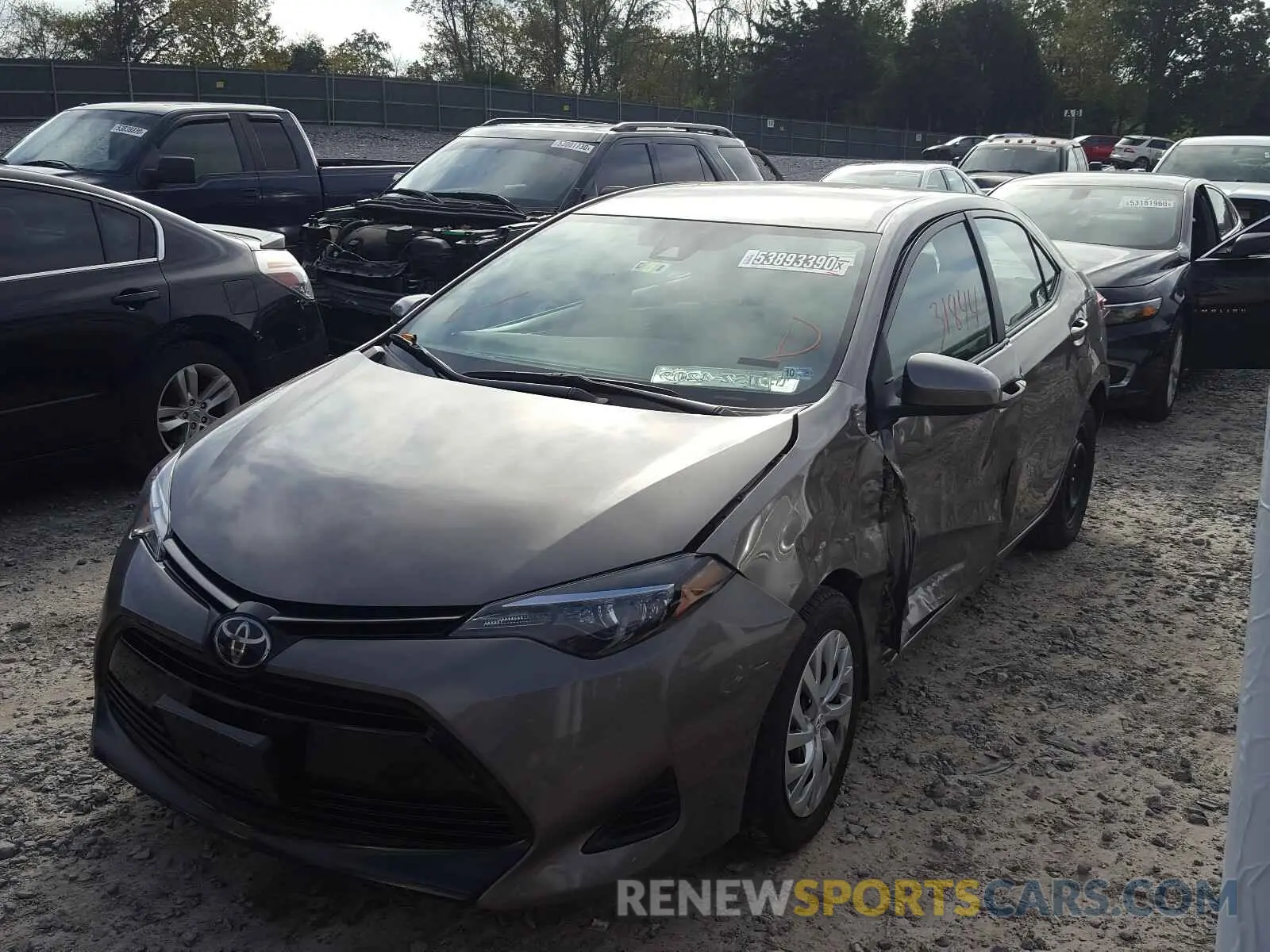 2 Photograph of a damaged car 2T1BURHE9KC239301 TOYOTA COROLLA 2019