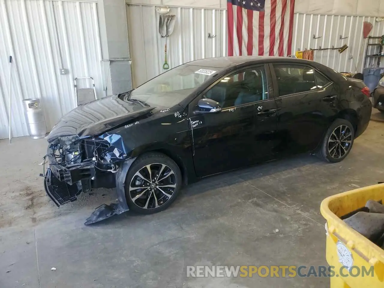 1 Photograph of a damaged car 2T1BURHE9KC245809 TOYOTA COROLLA 2019