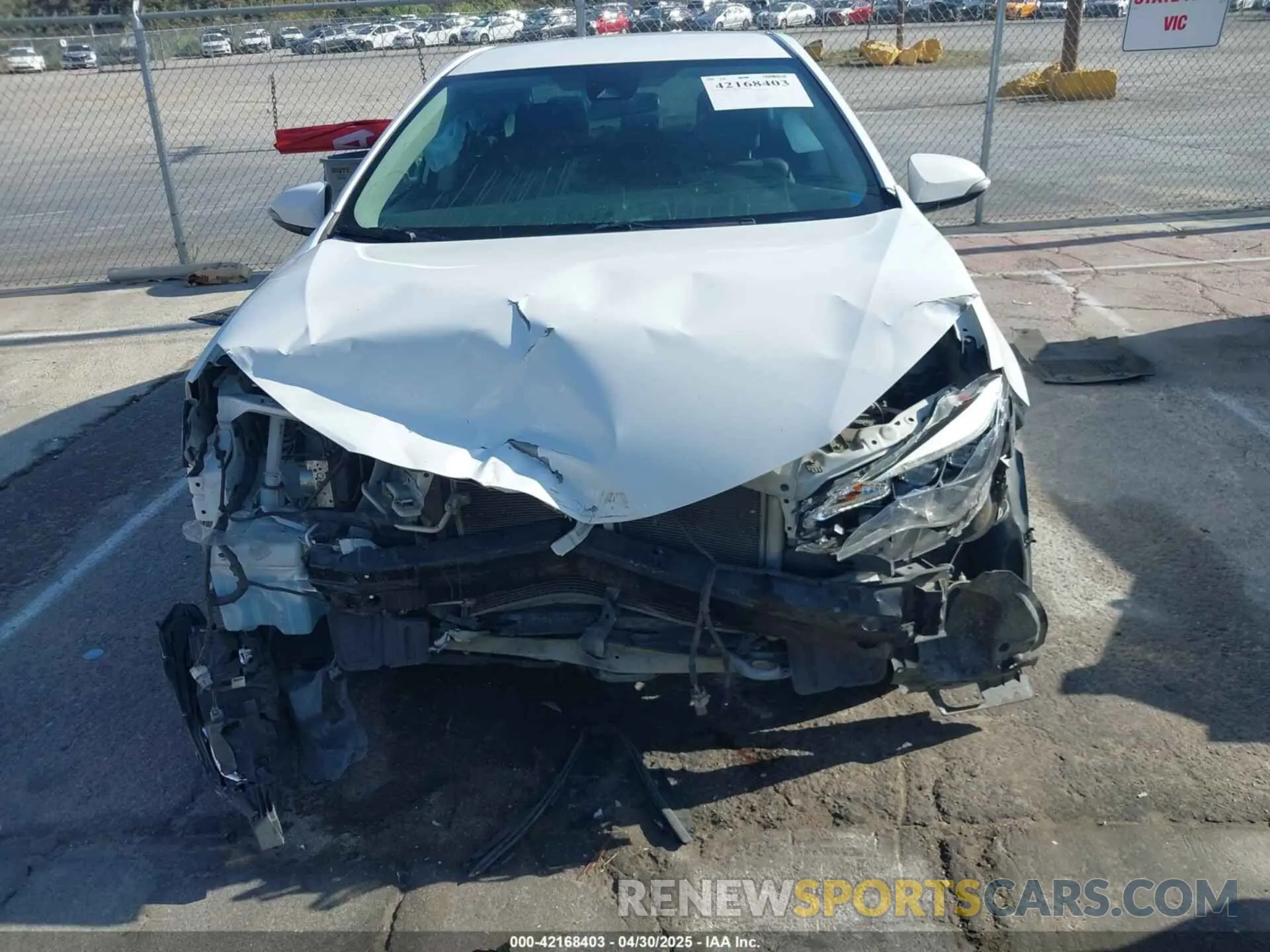 6 Фотография поврежденного автомобиля 2T1BURHEXKC128028 TOYOTA COROLLA 2019