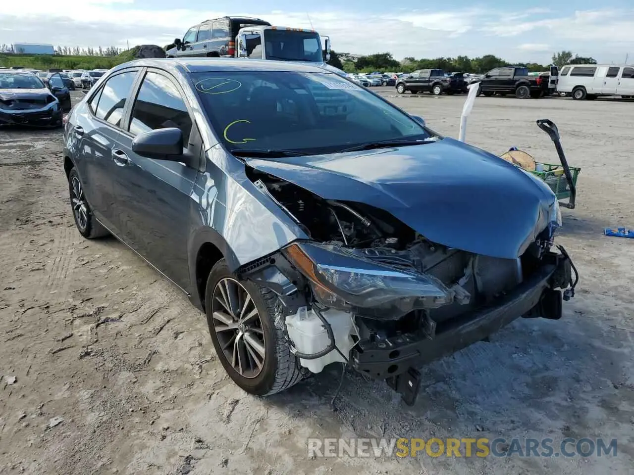 4 Фотография поврежденного автомобиля 2T1BURHEXKC162535 TOYOTA COROLLA 2019