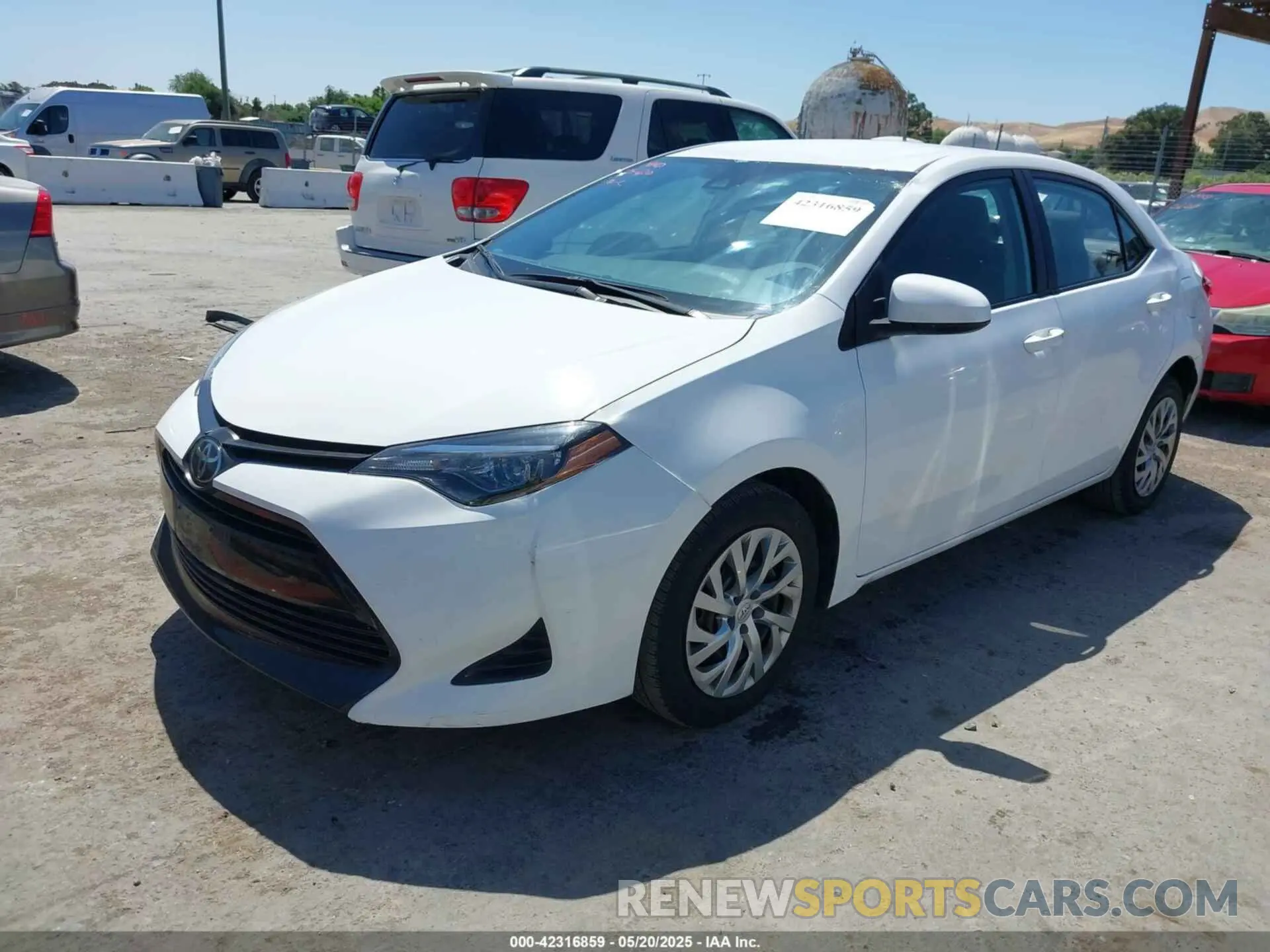 2 Photograph of a damaged car 2T1BURHEXKC177973 TOYOTA COROLLA 2019