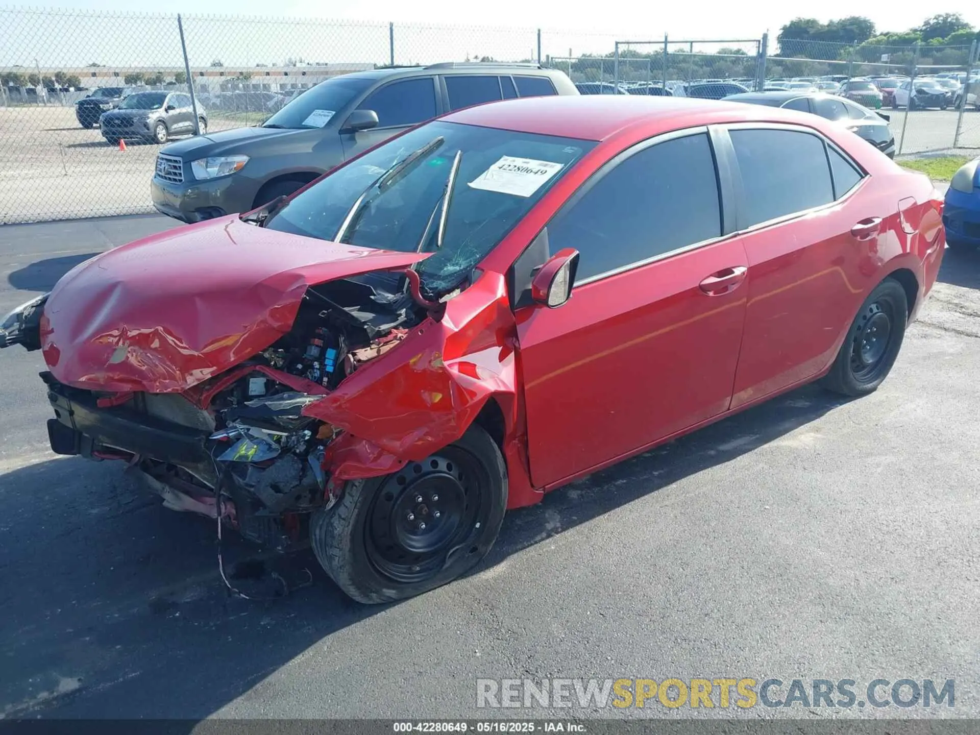 2 Photograph of a damaged car 2T1BURHEXKC192487 TOYOTA COROLLA 2019