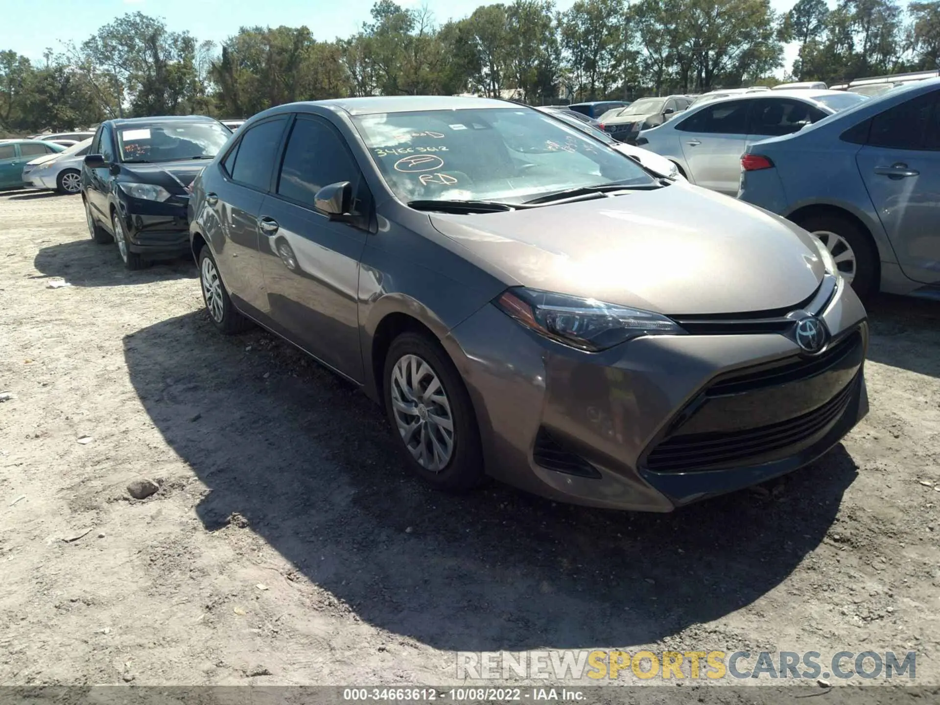 1 Photograph of a damaged car 2T1BURHEXKC193820 TOYOTA COROLLA 2019