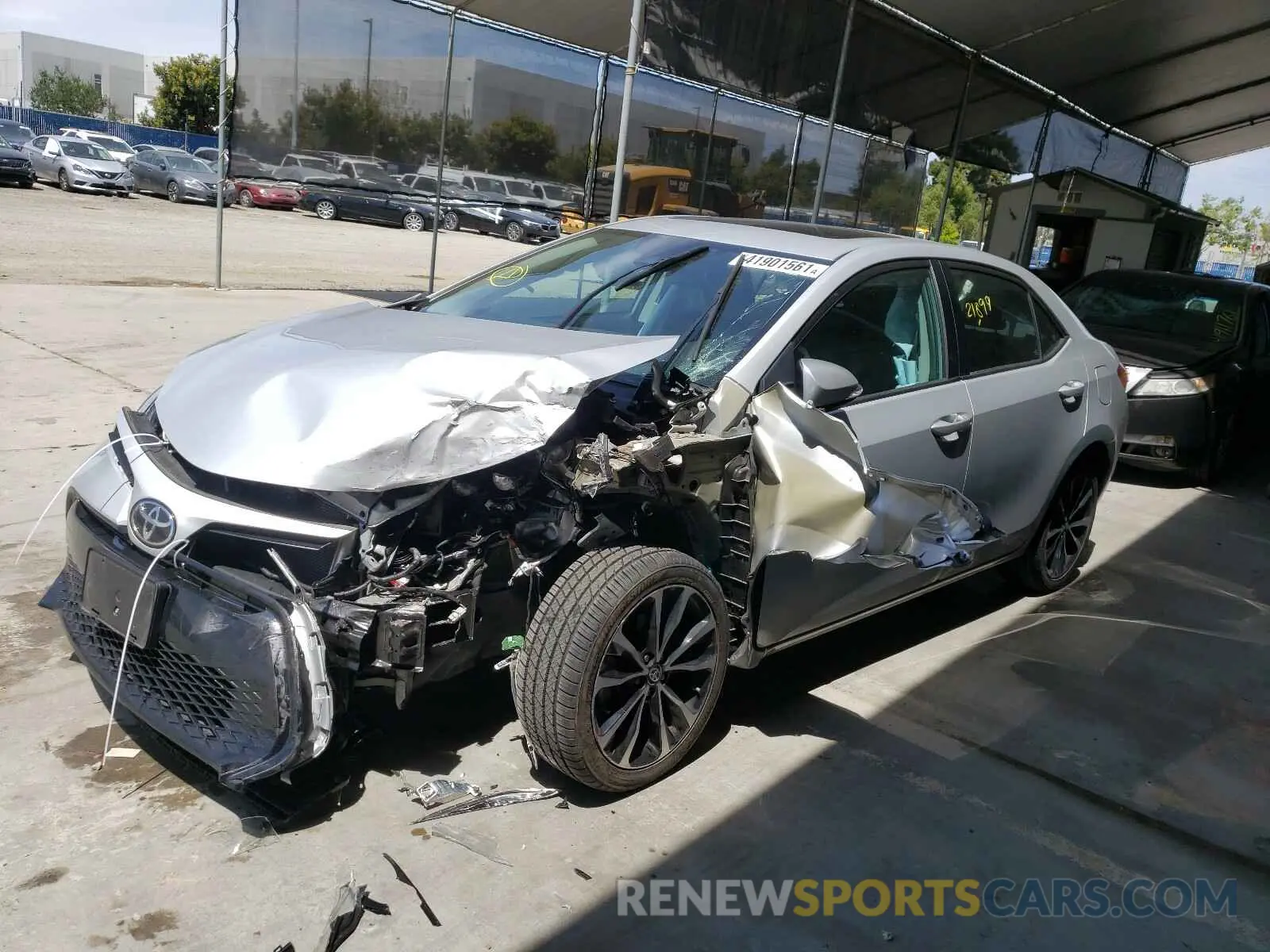 2 Photograph of a damaged car 2T1BURHEXKC196202 TOYOTA COROLLA 2019