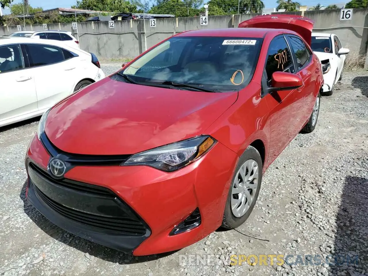 2 Фотография поврежденного автомобиля 2T1BURHEXKC217808 TOYOTA COROLLA 2019