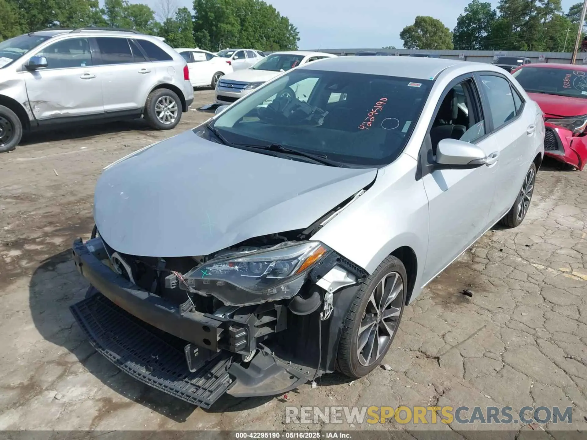 2 Photograph of a damaged car 2T1BURHEXKC243163 TOYOTA COROLLA 2019