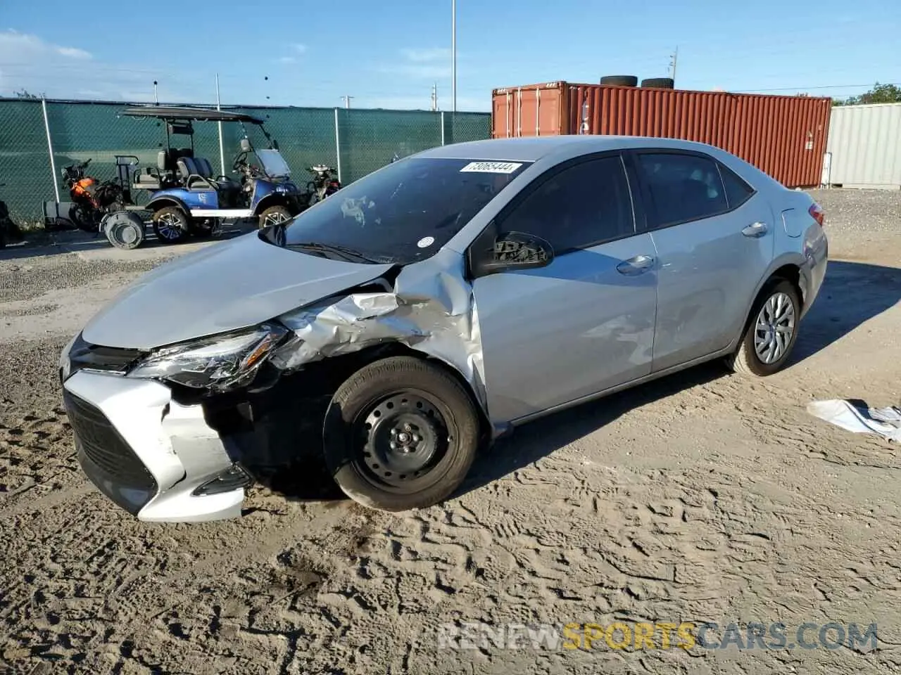 1 Photograph of a damaged car 5YFBURHE0KP859793 TOYOTA COROLLA 2019