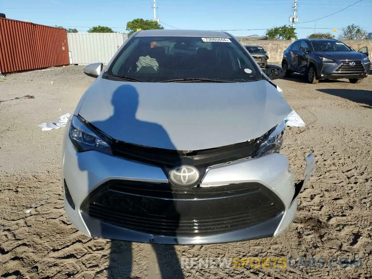 5 Photograph of a damaged car 5YFBURHE0KP859793 TOYOTA COROLLA 2019