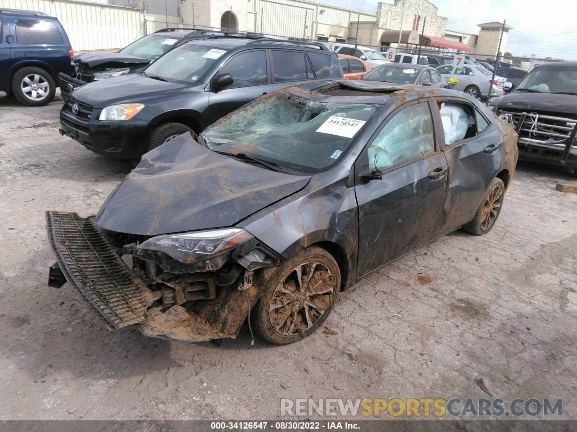 2 Photograph of a damaged car 5YFBURHE0KP860894 TOYOTA COROLLA 2019