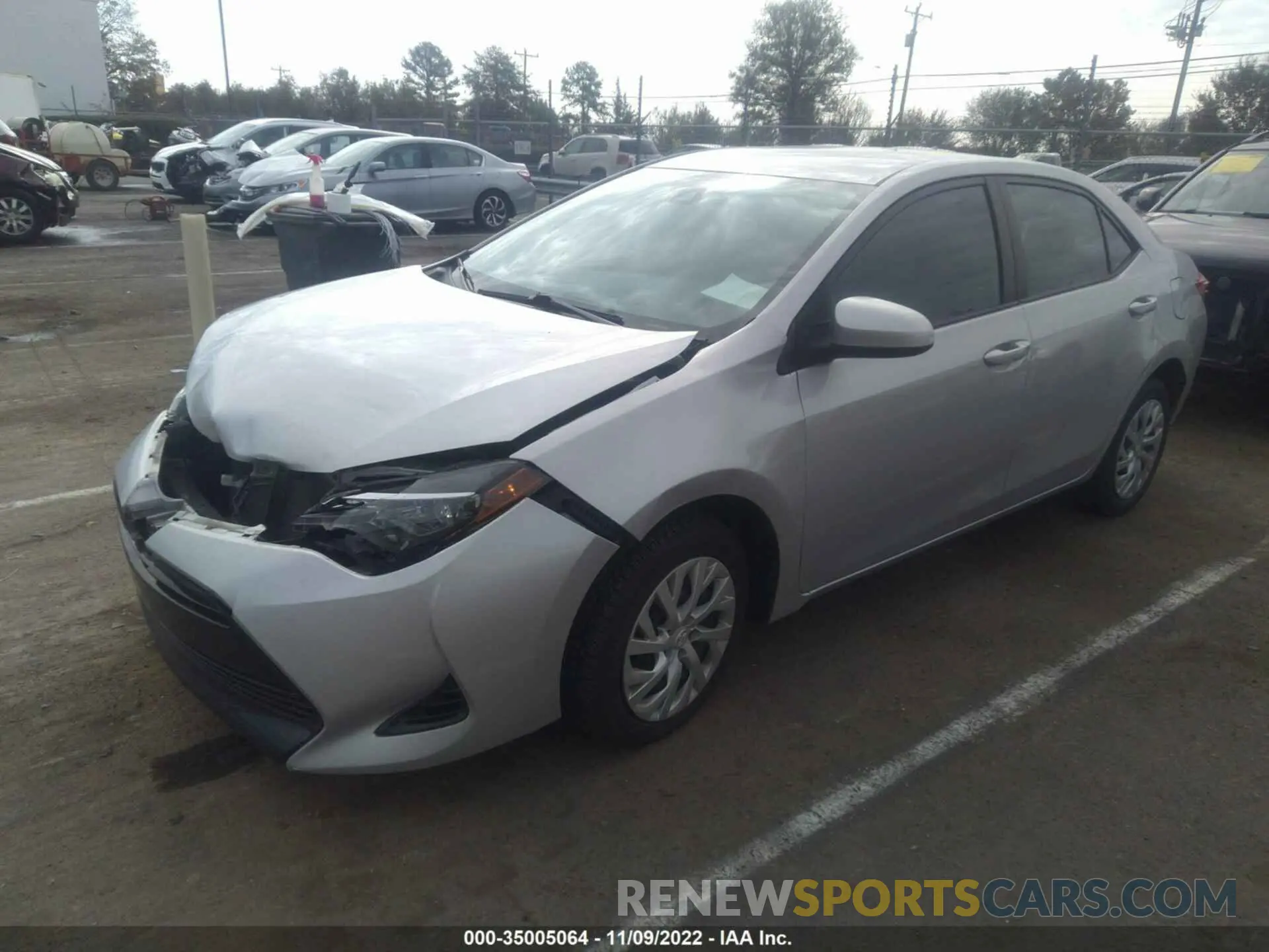 2 Photograph of a damaged car 5YFBURHE0KP870759 TOYOTA COROLLA 2019