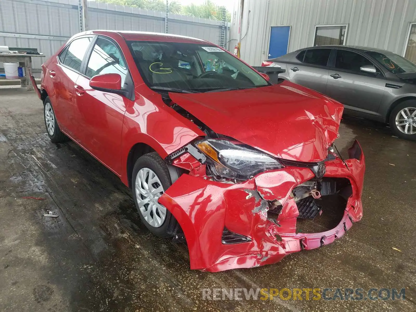 1 Photograph of a damaged car 5YFBURHE0KP874276 TOYOTA COROLLA 2019