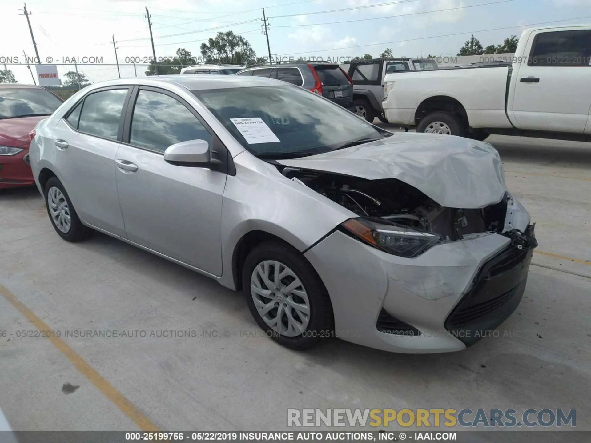 1 Photograph of a damaged car 5YFBURHE0KP881213 TOYOTA COROLLA 2019