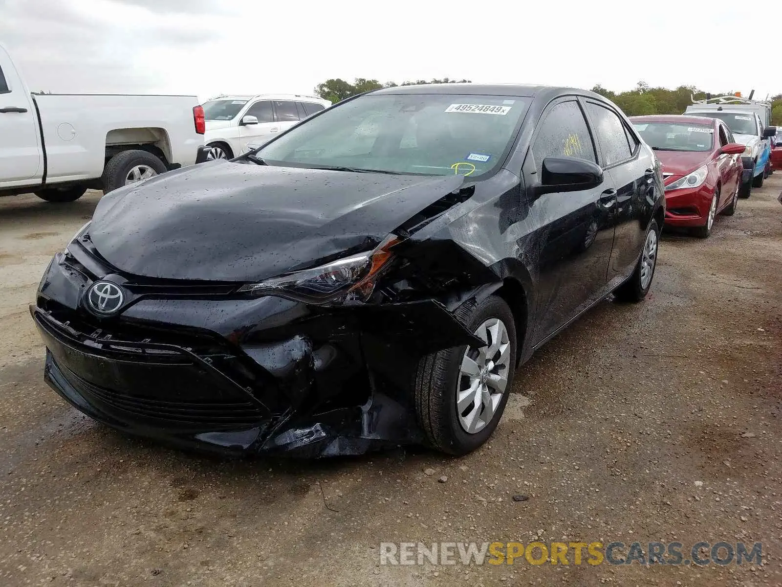 2 Photograph of a damaged car 5YFBURHE0KP883690 TOYOTA COROLLA 2019