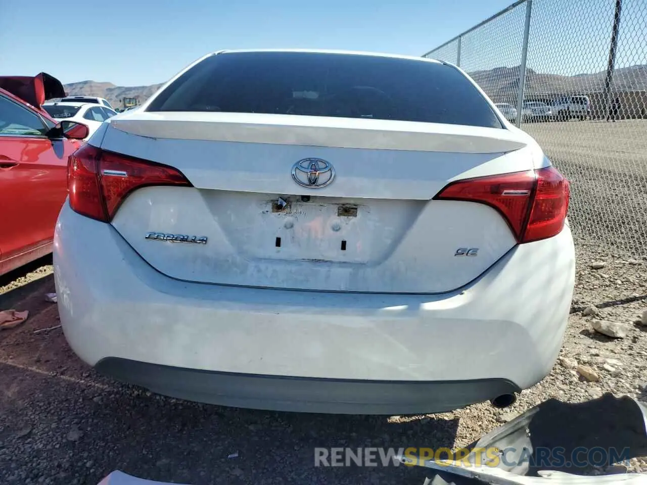 6 Photograph of a damaged car 5YFBURHE0KP885407 TOYOTA COROLLA 2019