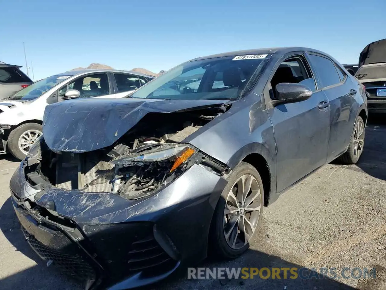 1 Фотография поврежденного автомобиля 5YFBURHE0KP885875 TOYOTA COROLLA 2019