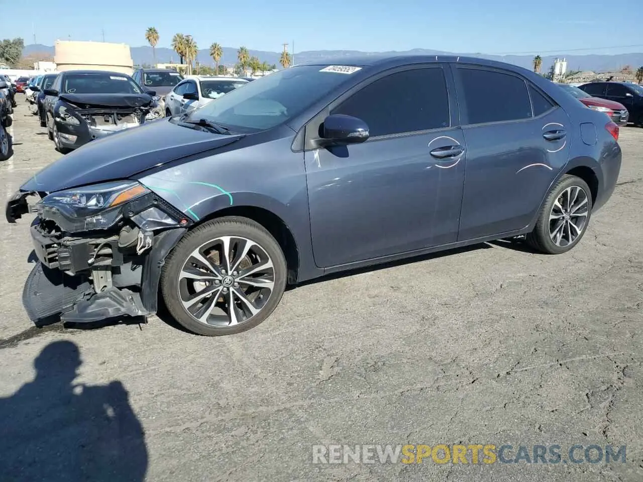 1 Photograph of a damaged car 5YFBURHE0KP886167 TOYOTA COROLLA 2019