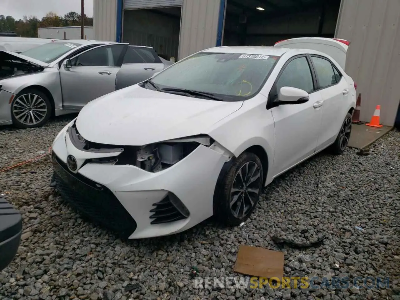 2 Photograph of a damaged car 5YFBURHE0KP888047 TOYOTA COROLLA 2019
