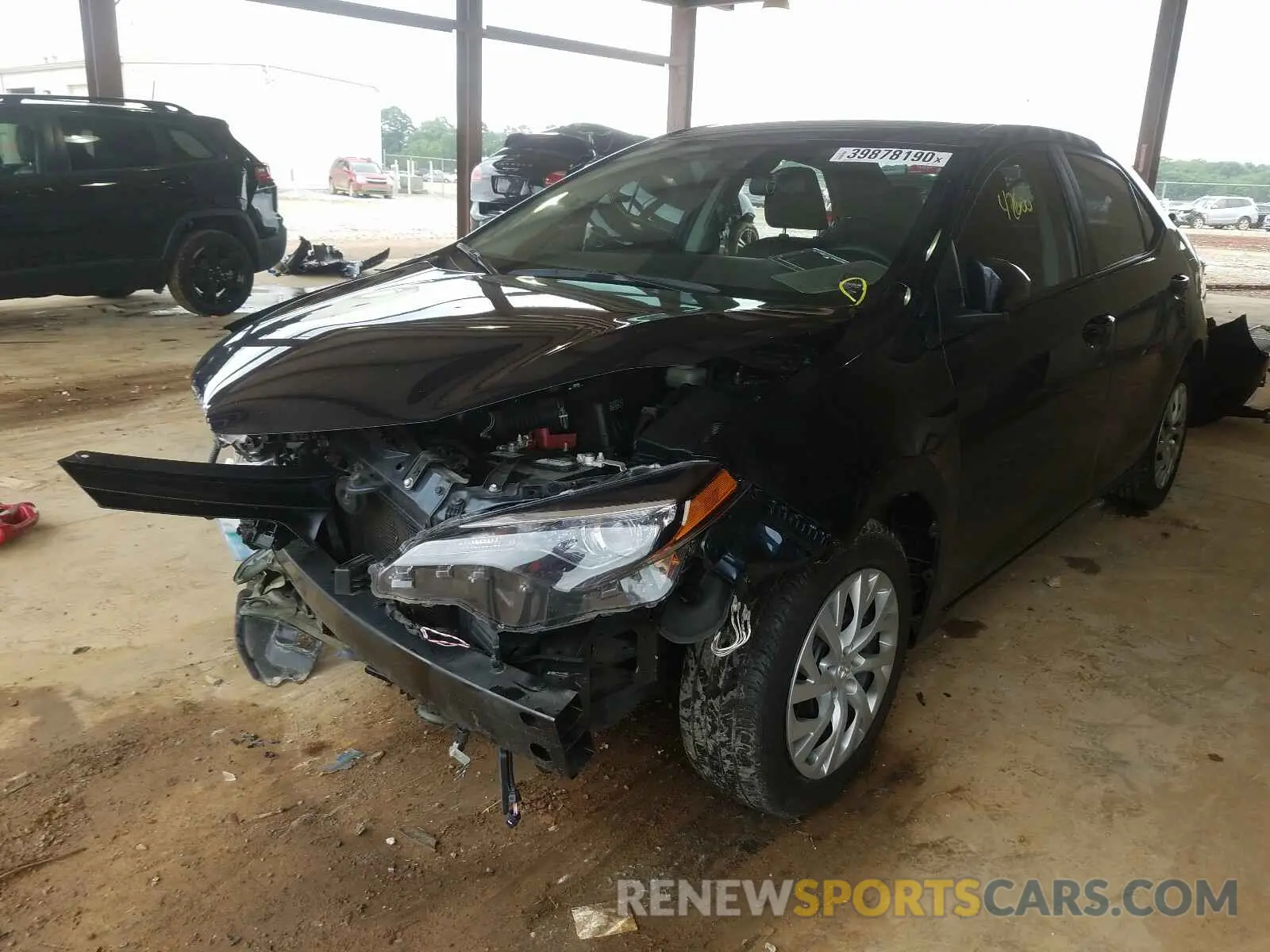 2 Photograph of a damaged car 5YFBURHE0KP901007 TOYOTA COROLLA 2019