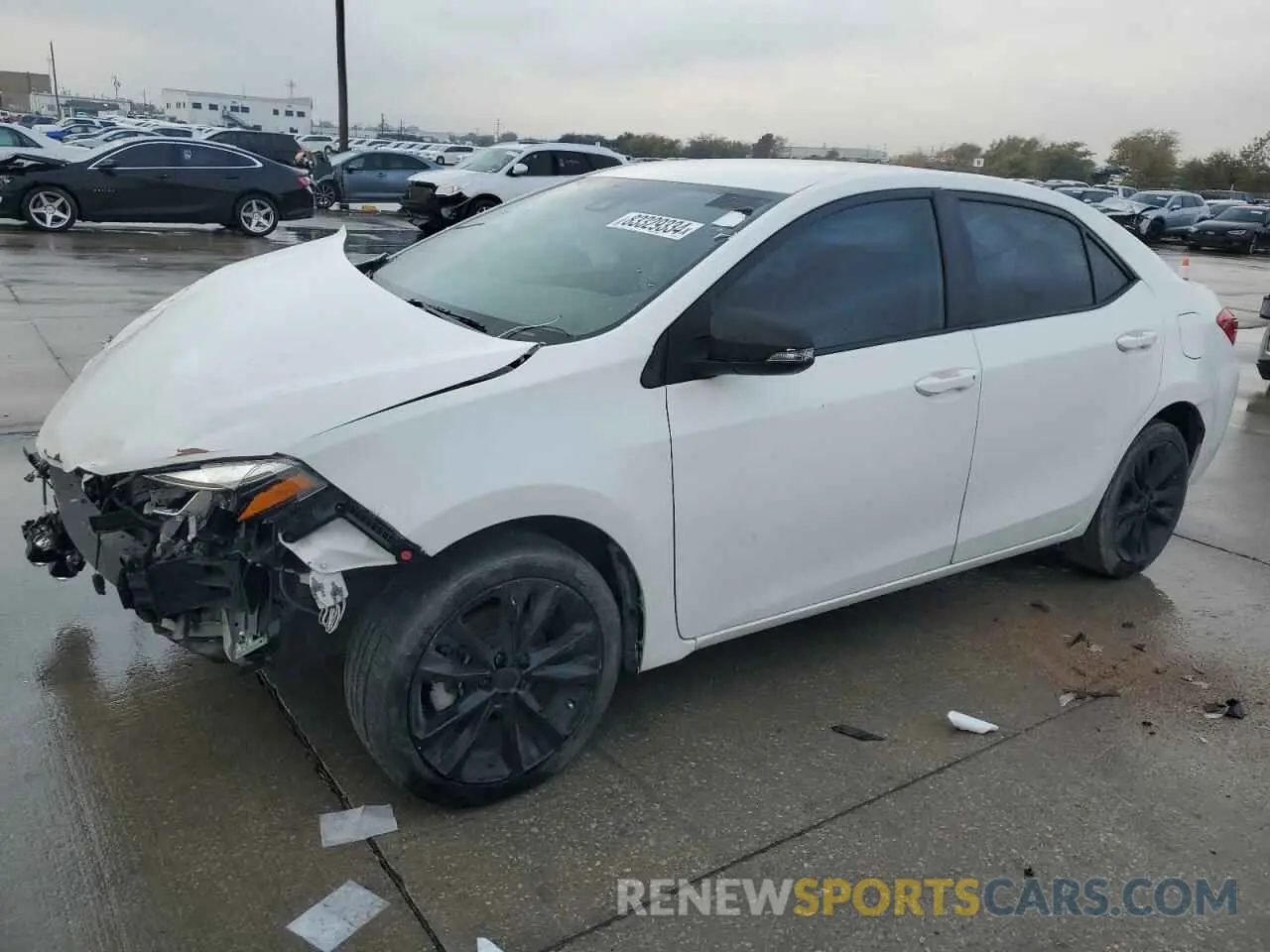 1 Photograph of a damaged car 5YFBURHE0KP904487 TOYOTA COROLLA 2019