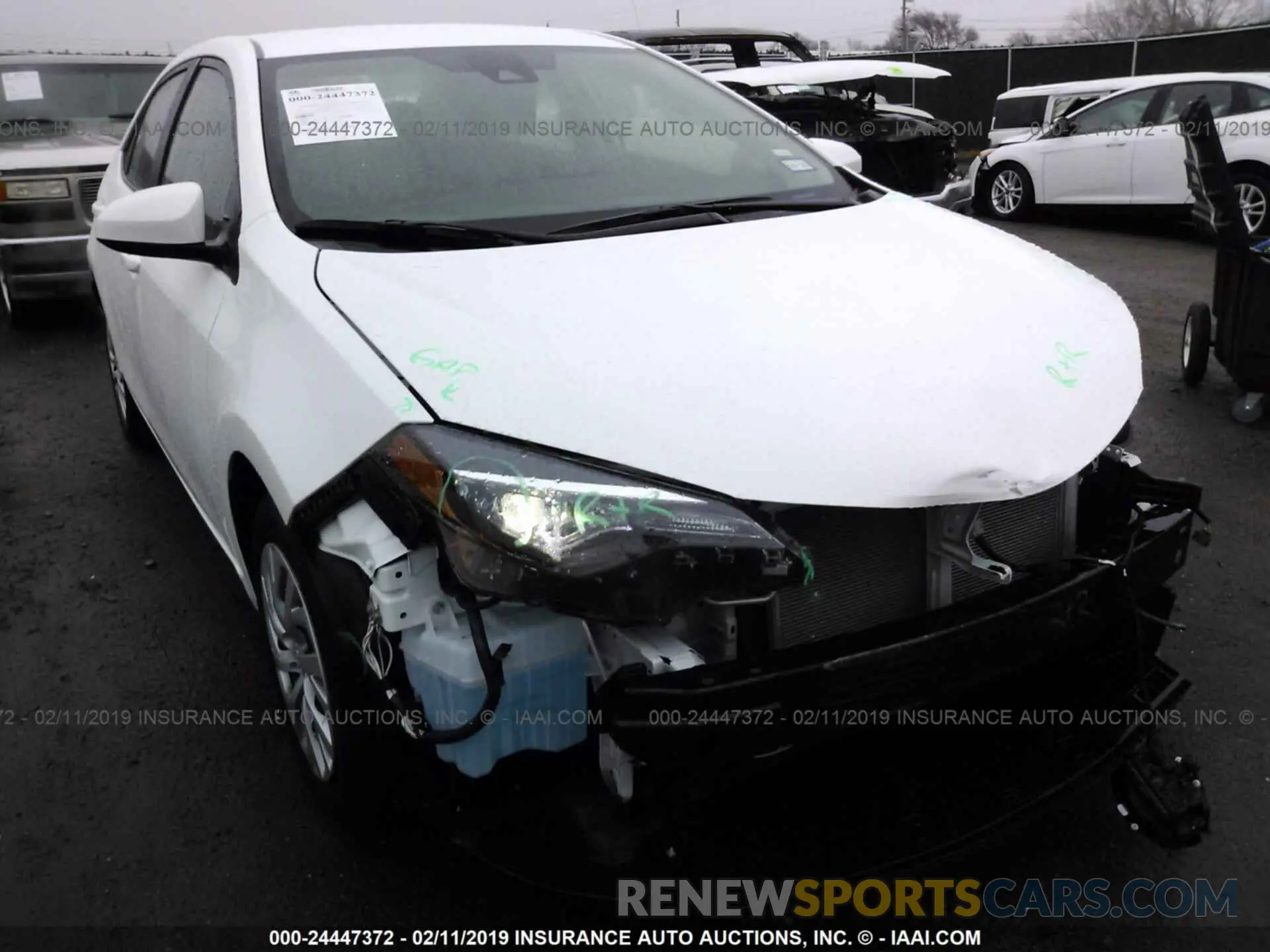 1 Photograph of a damaged car 5YFBURHE0KP906207 TOYOTA COROLLA 2019