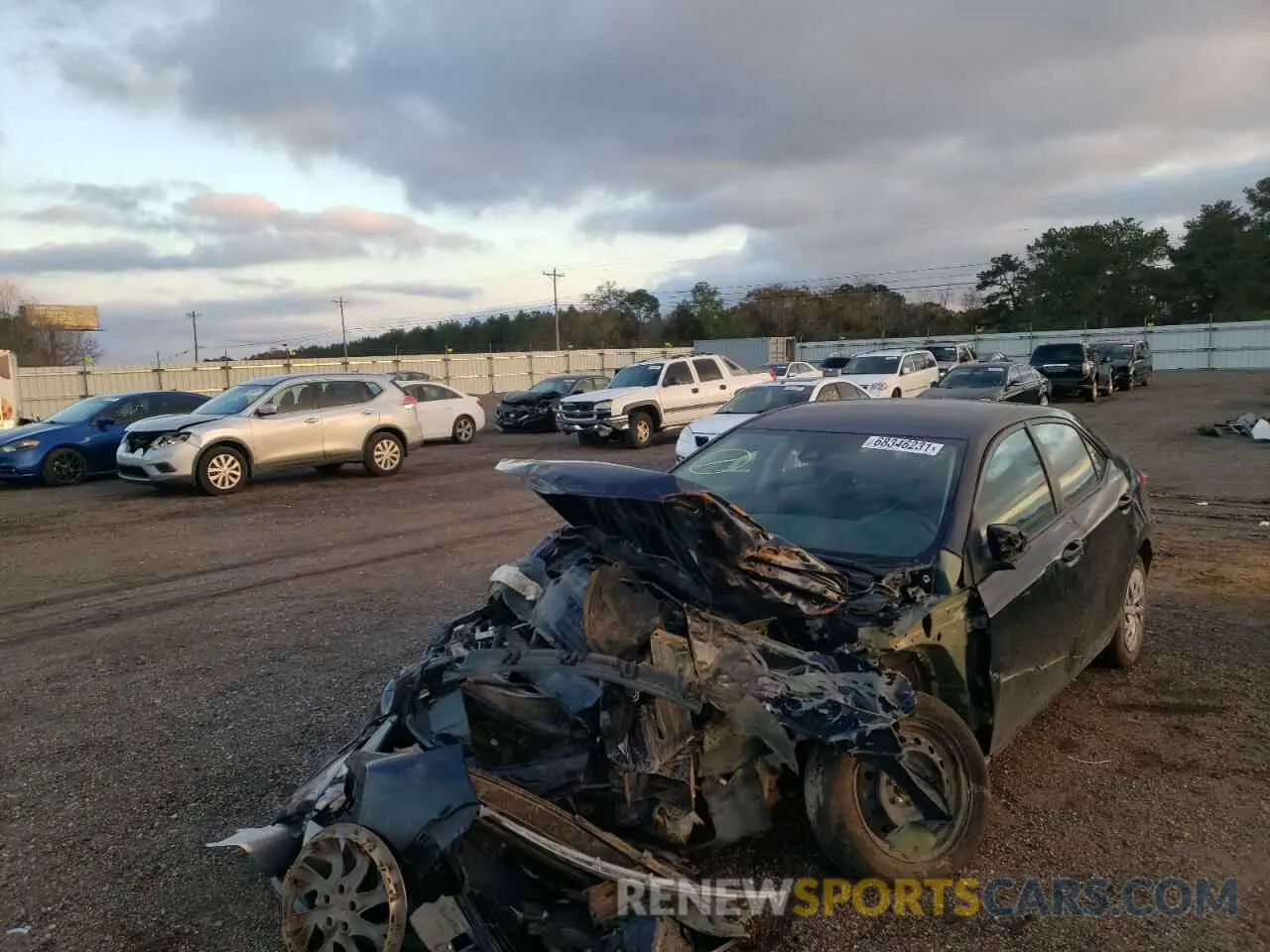 2 Photograph of a damaged car 5YFBURHE0KP909656 TOYOTA COROLLA 2019
