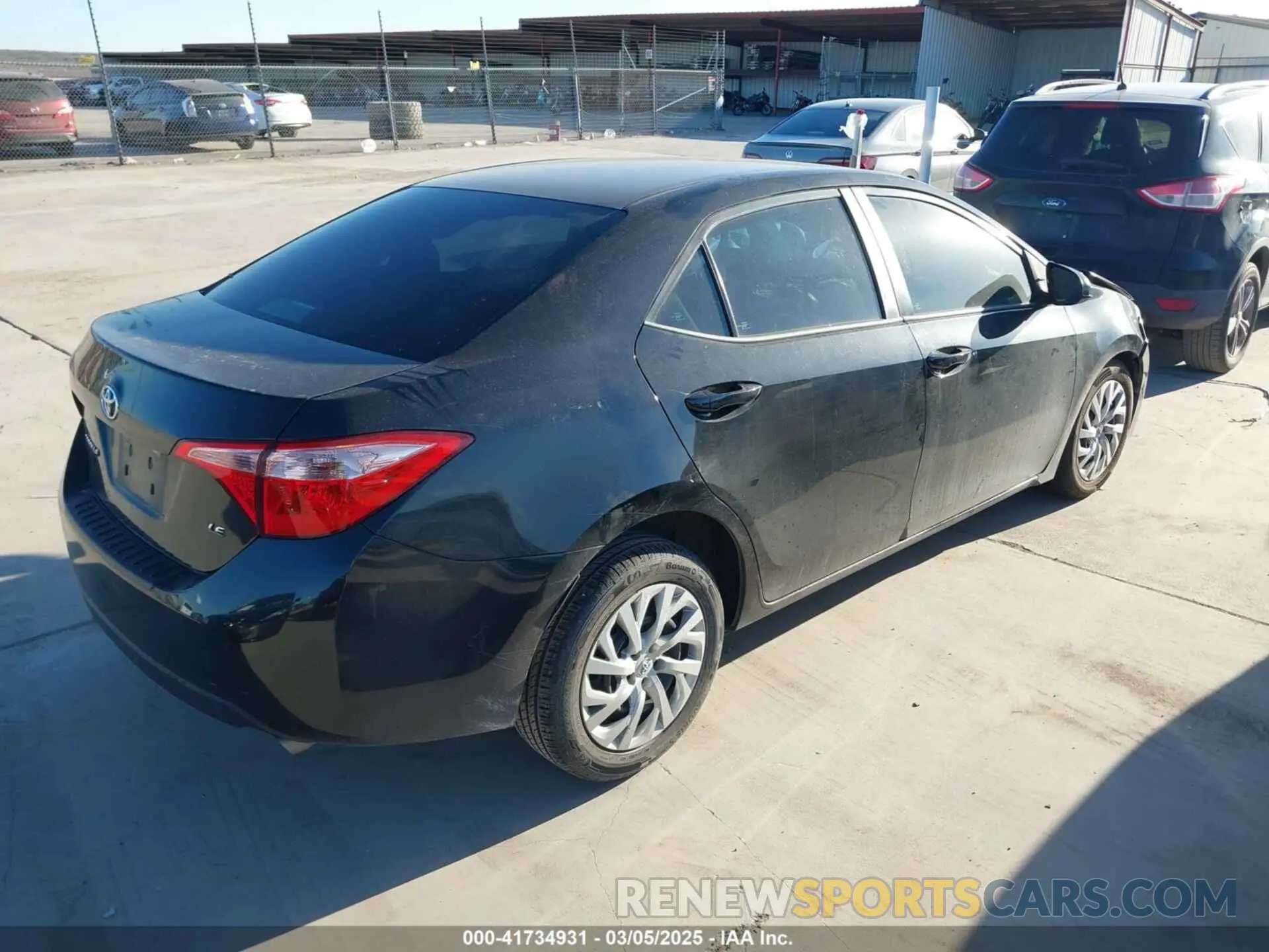 4 Фотография поврежденного автомобиля 5YFBURHE0KP912699 TOYOTA COROLLA 2019