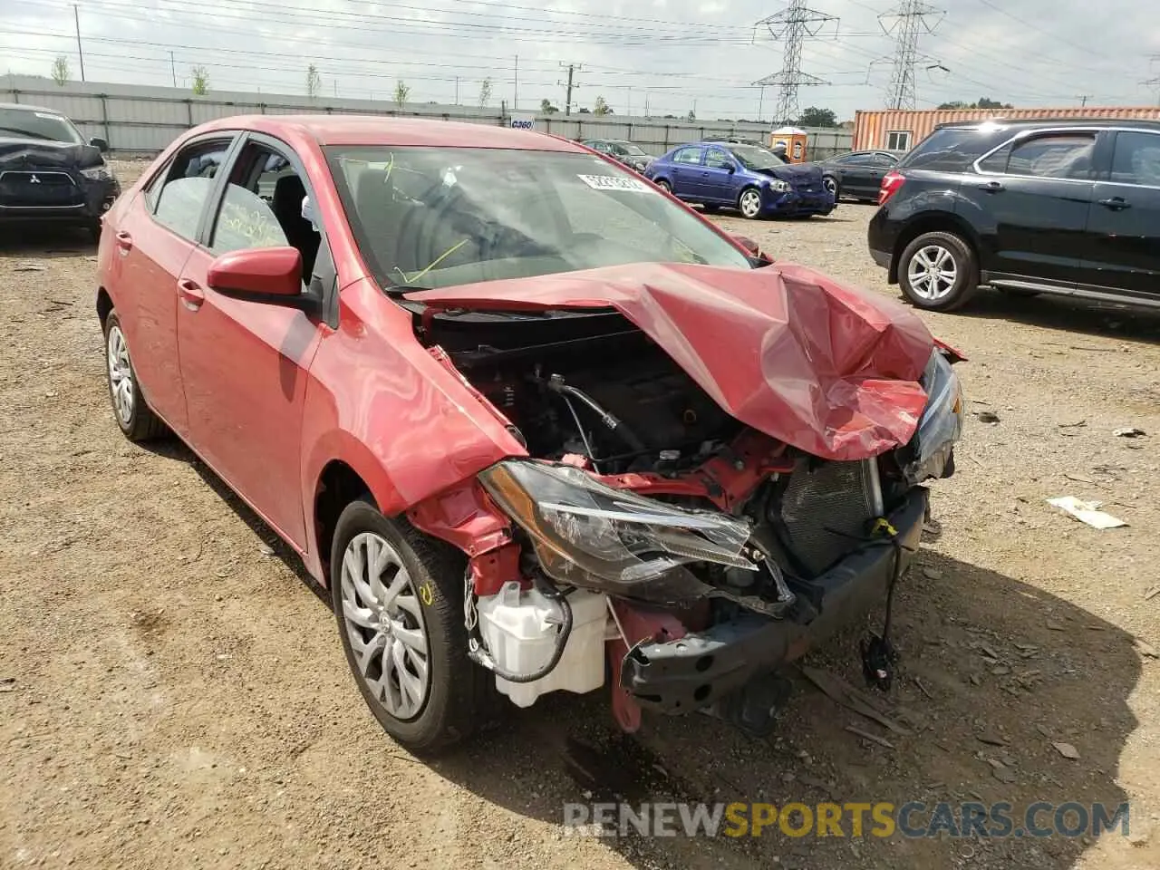 1 Фотография поврежденного автомобиля 5YFBURHE0KP918051 TOYOTA COROLLA 2019