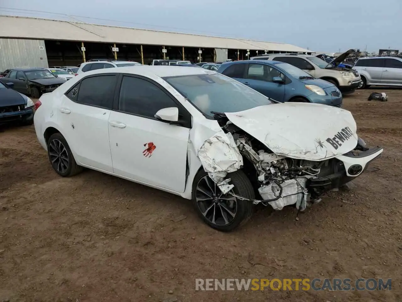 4 Фотография поврежденного автомобиля 5YFBURHE0KP919233 TOYOTA COROLLA 2019