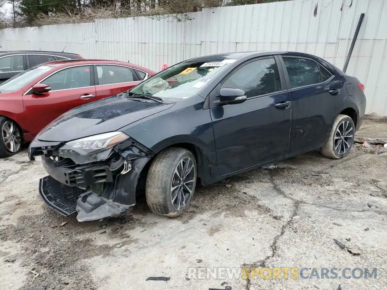 1 Photograph of a damaged car 5YFBURHE0KP921340 TOYOTA COROLLA 2019