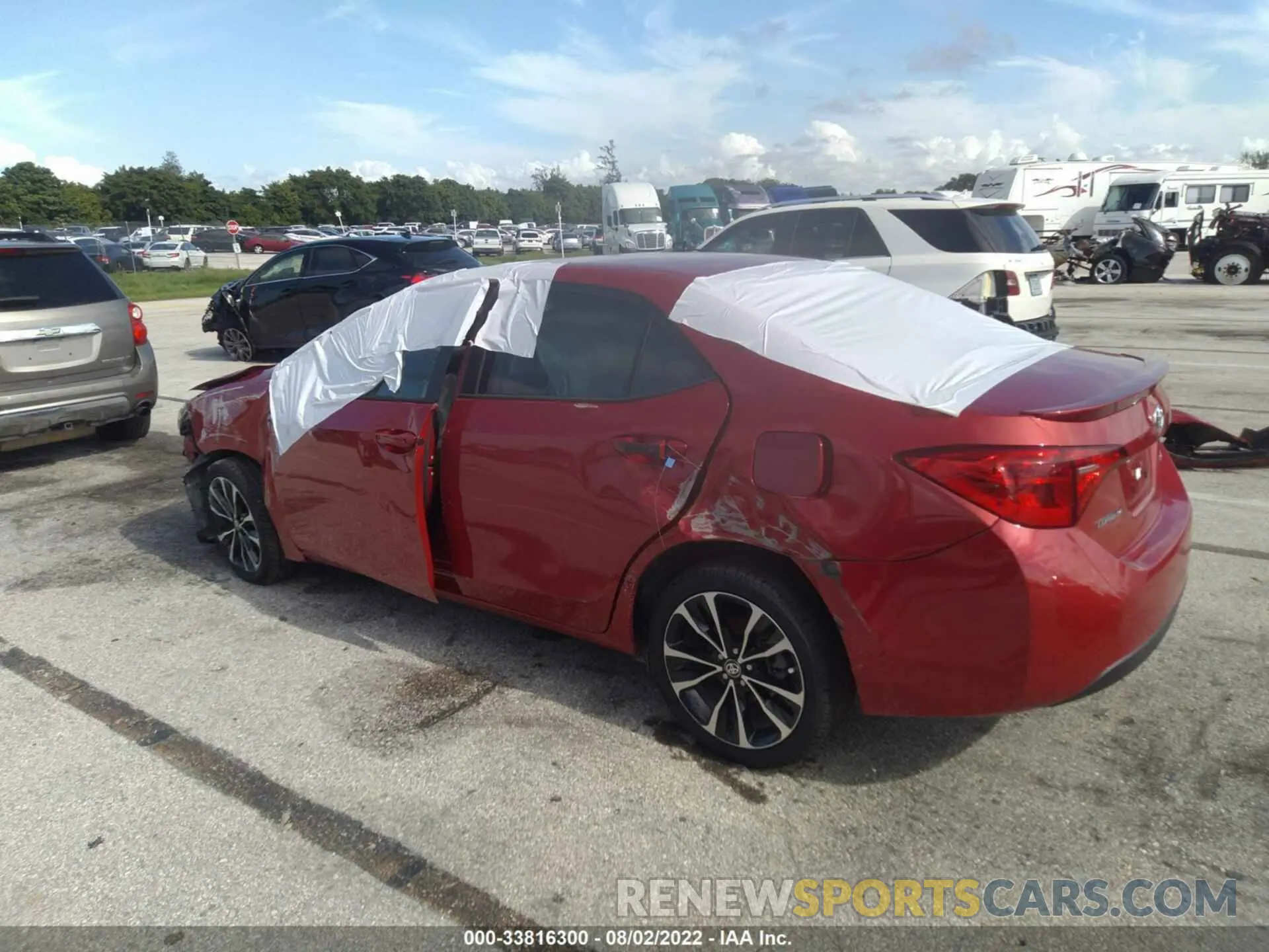 3 Photograph of a damaged car 5YFBURHE0KP921709 TOYOTA COROLLA 2019