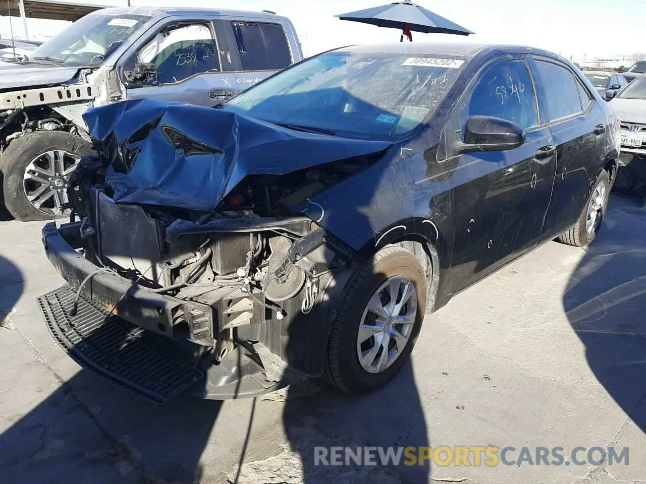 2 Фотография поврежденного автомобиля 5YFBURHE0KP929566 TOYOTA COROLLA 2019