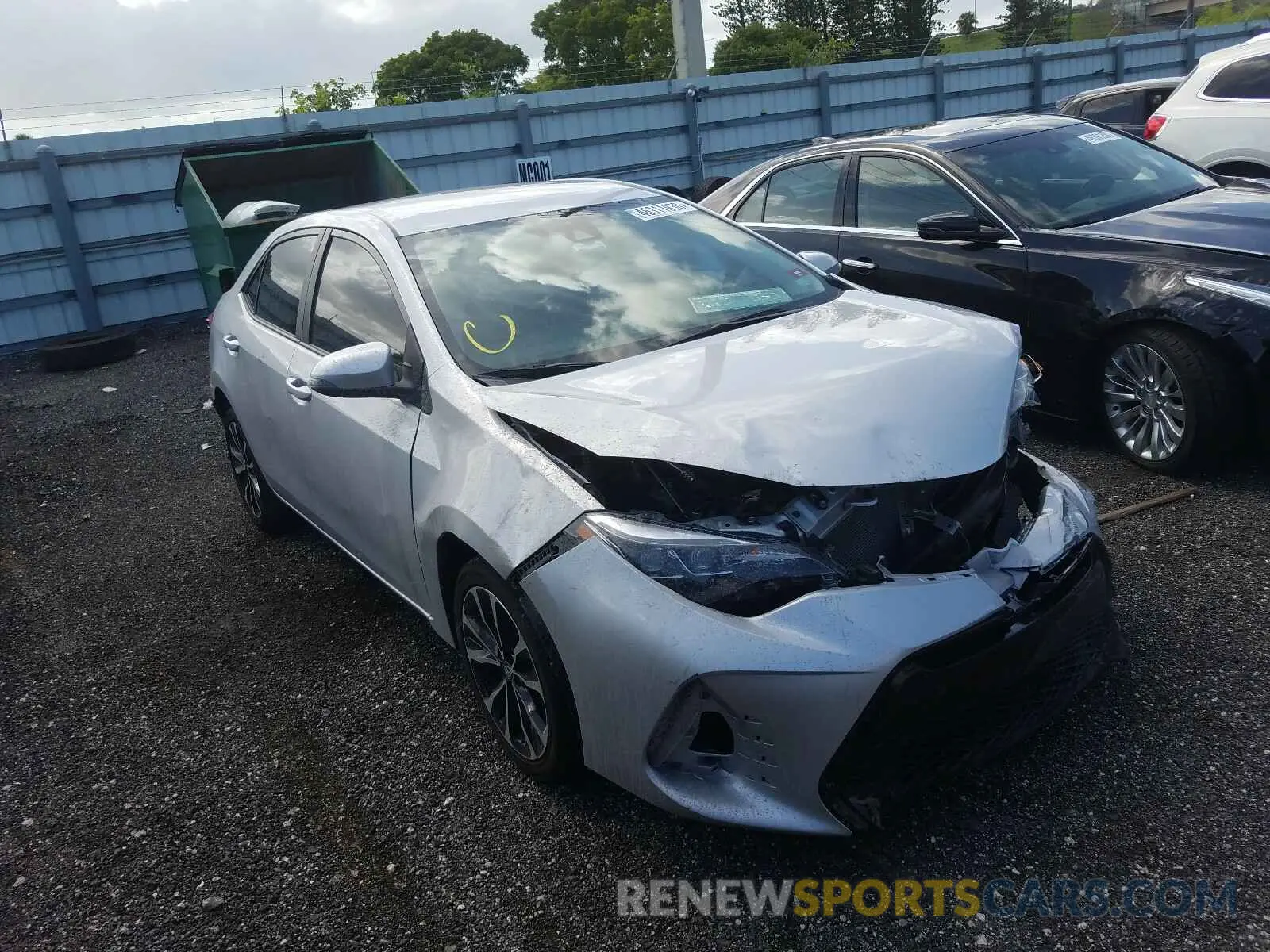 1 Photograph of a damaged car 5YFBURHE0KP935223 TOYOTA COROLLA 2019