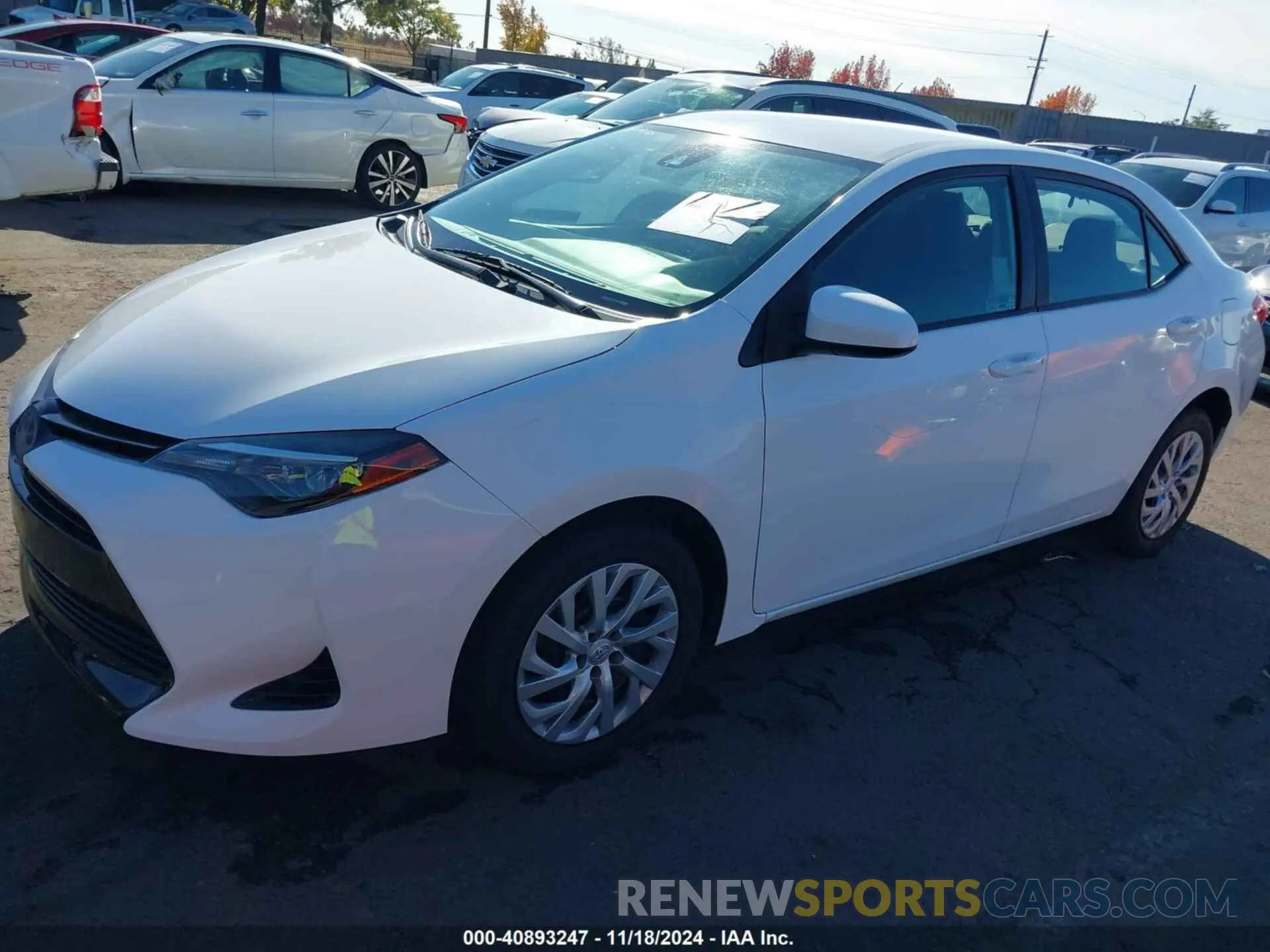 2 Photograph of a damaged car 5YFBURHE0KP935772 TOYOTA COROLLA 2019