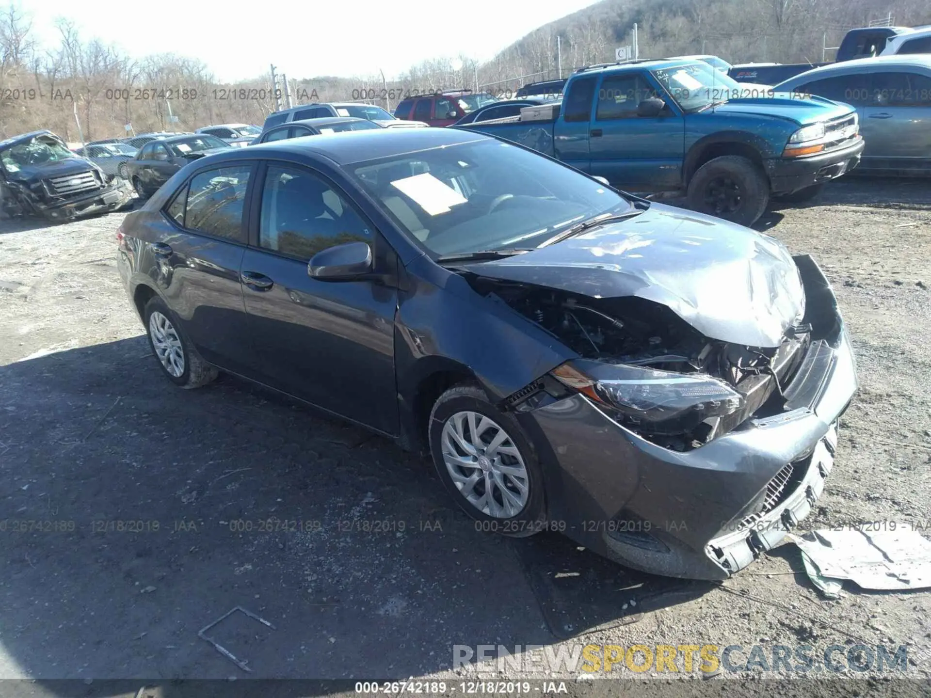 1 Photograph of a damaged car 5YFBURHE0KP936601 TOYOTA COROLLA 2019