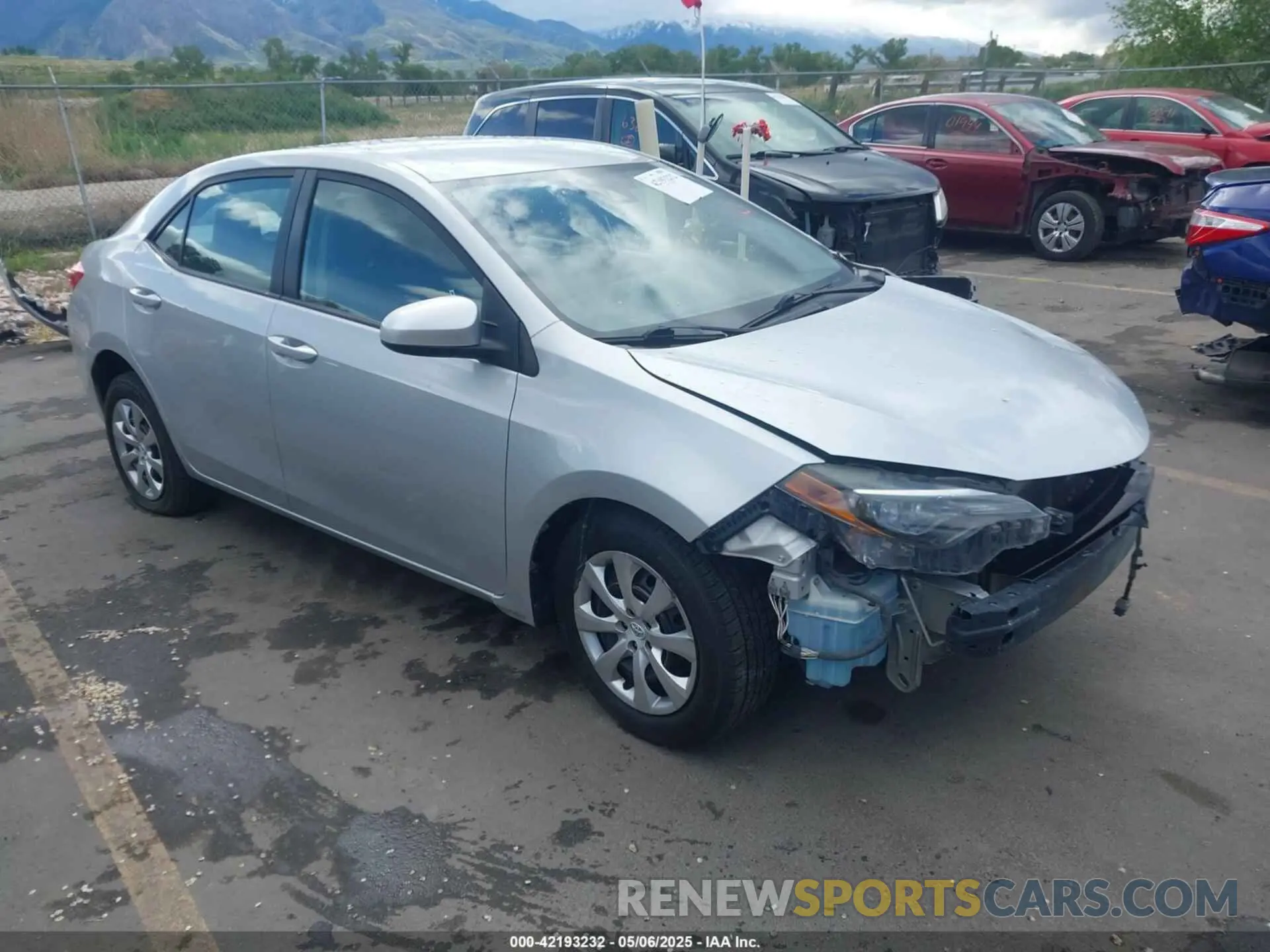 1 Photograph of a damaged car 5YFBURHE0KP938364 TOYOTA COROLLA 2019