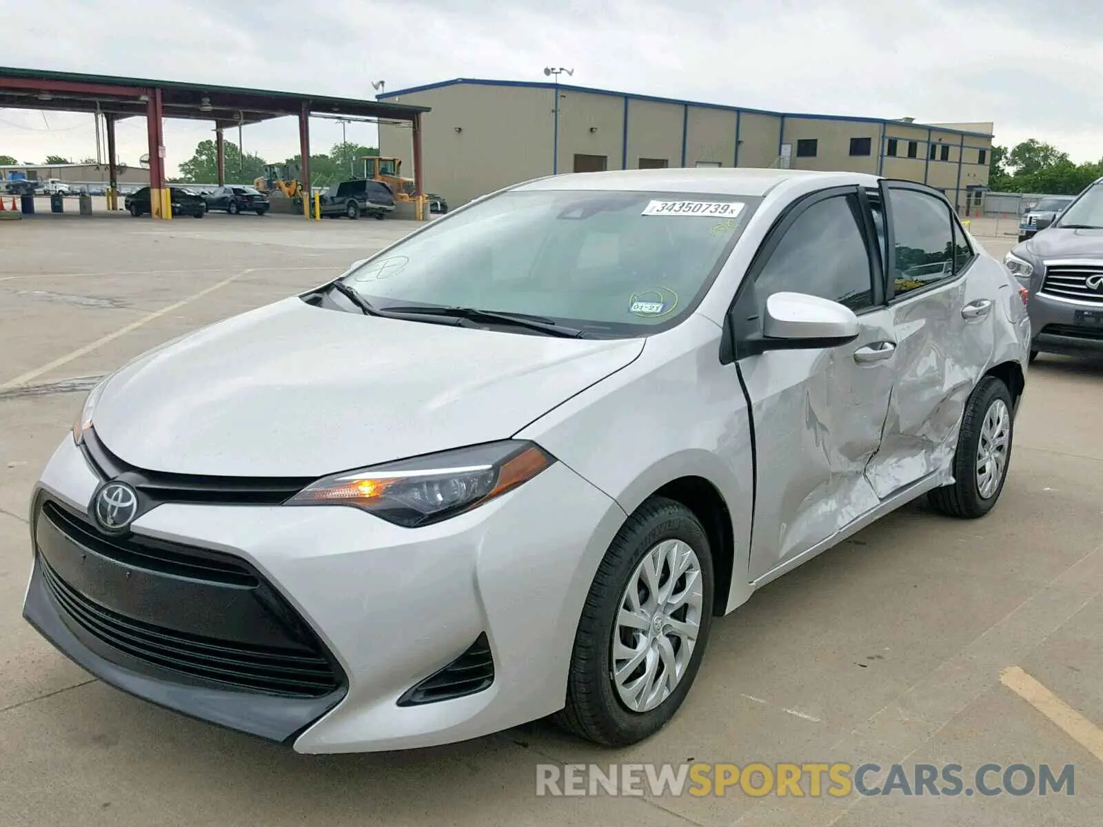 2 Photograph of a damaged car 5YFBURHE0KP943791 TOYOTA COROLLA 2019
