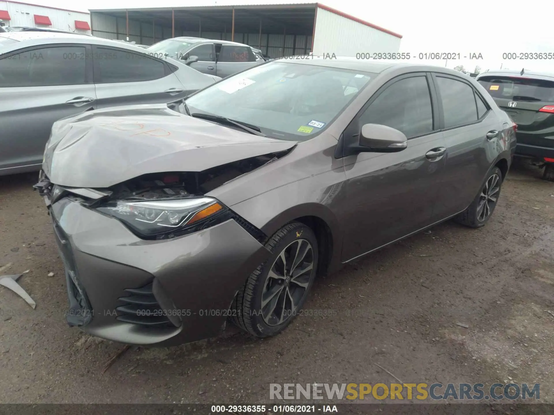 2 Photograph of a damaged car 5YFBURHE0KP949090 TOYOTA COROLLA 2019
