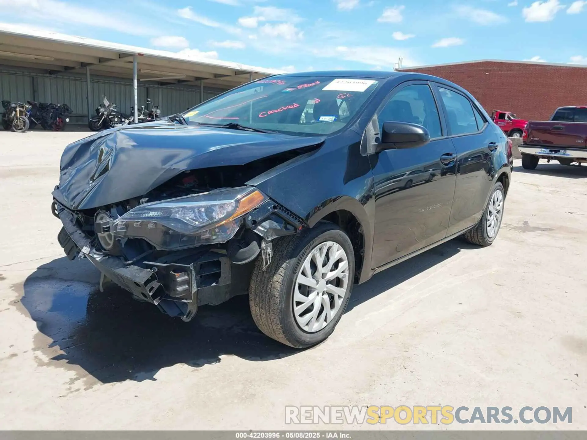 2 Фотография поврежденного автомобиля 5YFBURHE1KP862976 TOYOTA COROLLA 2019