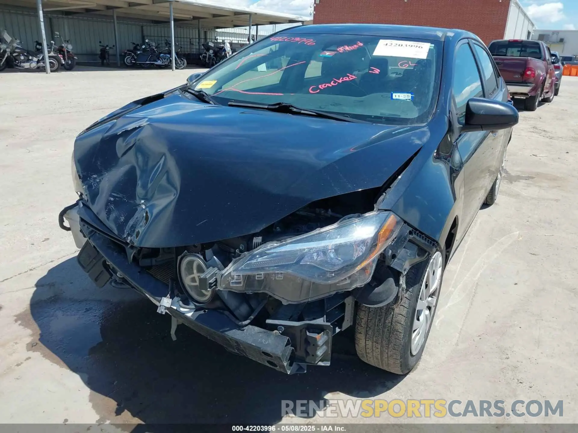 6 Фотография поврежденного автомобиля 5YFBURHE1KP862976 TOYOTA COROLLA 2019