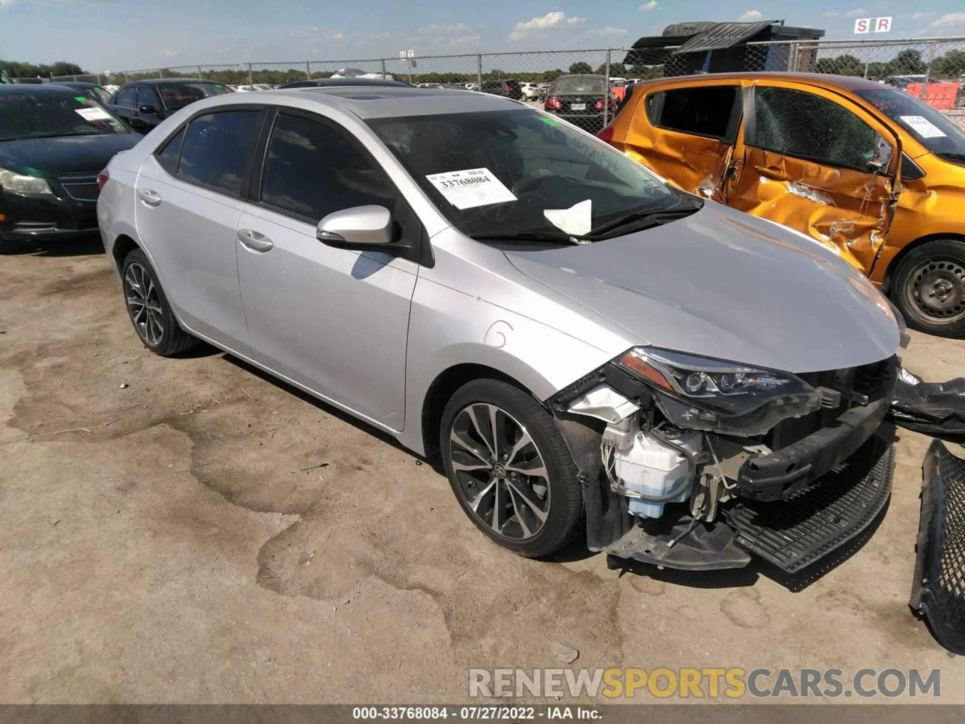 1 Фотография поврежденного автомобиля 5YFBURHE1KP866154 TOYOTA COROLLA 2019
