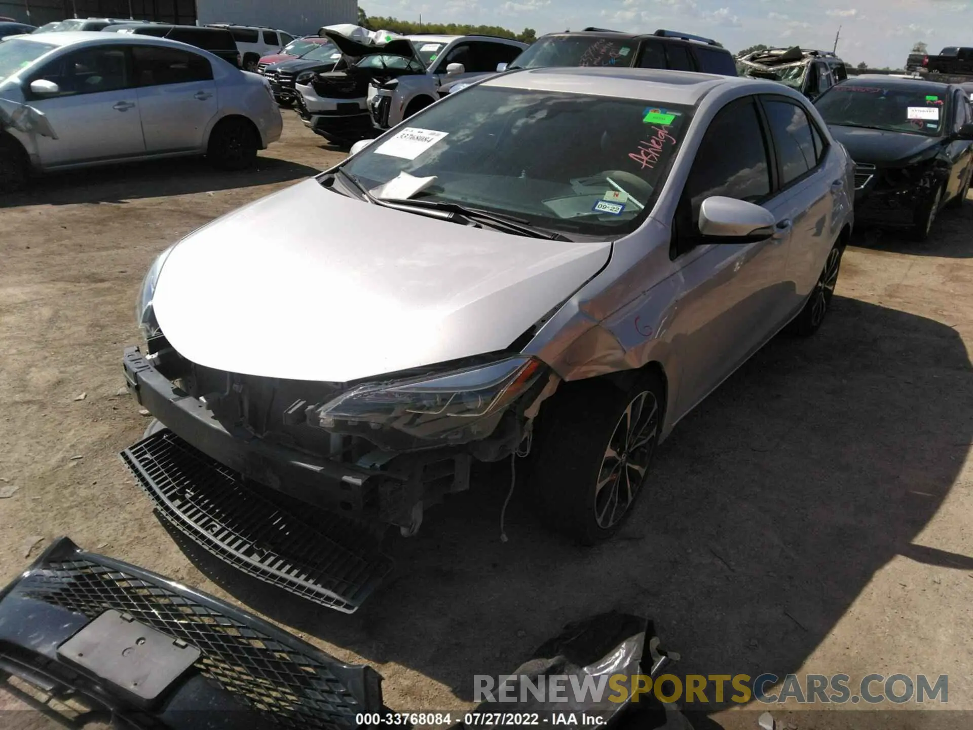 2 Фотография поврежденного автомобиля 5YFBURHE1KP866154 TOYOTA COROLLA 2019