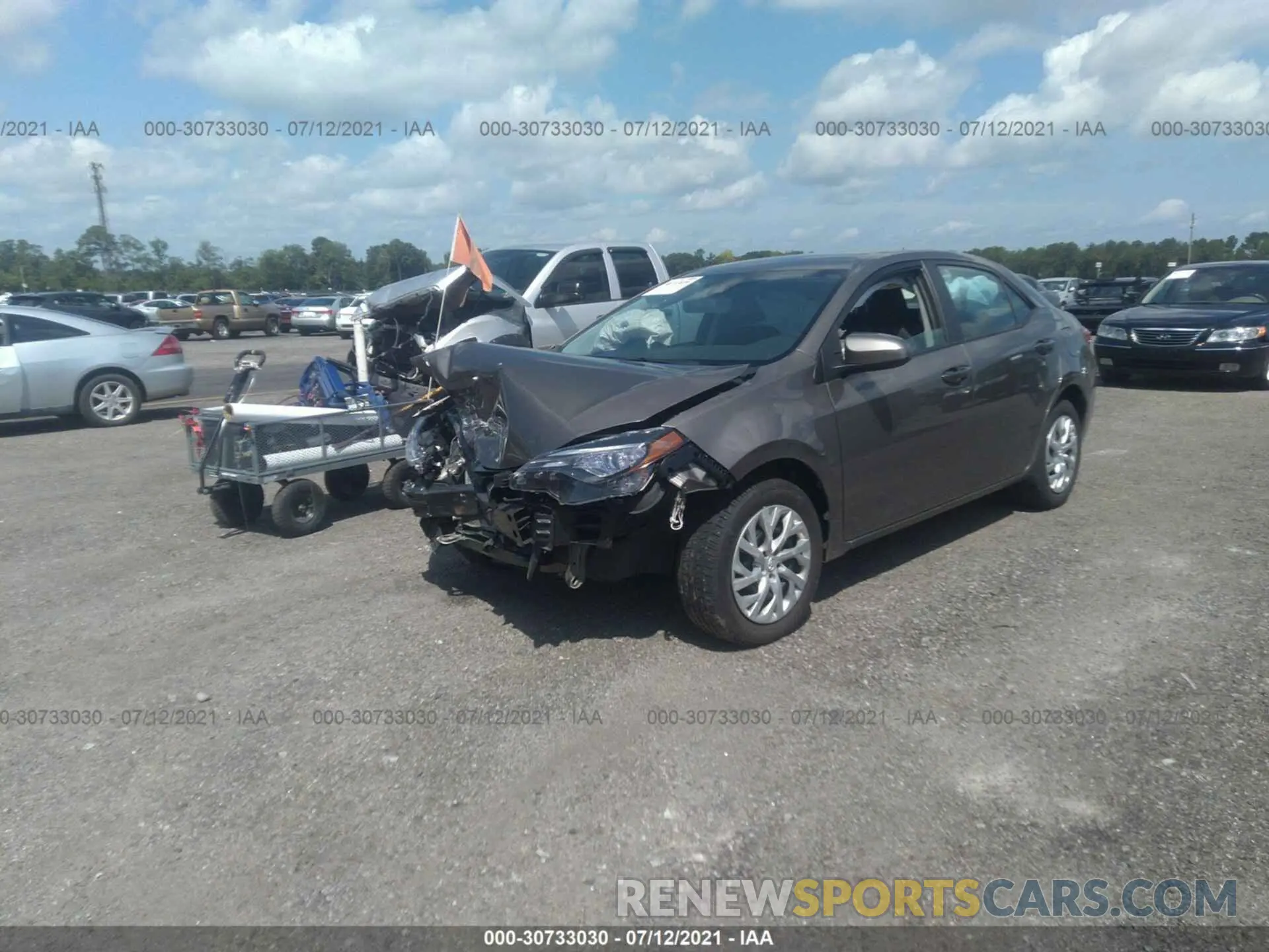 6 Photograph of a damaged car 5YFBURHE1KP868437 TOYOTA COROLLA 2019