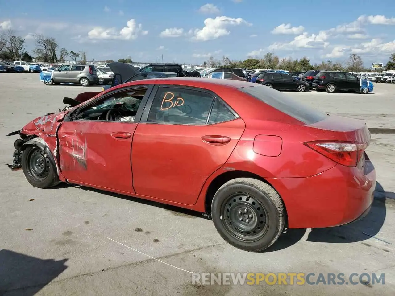 2 Photograph of a damaged car 5YFBURHE1KP872052 TOYOTA COROLLA 2019