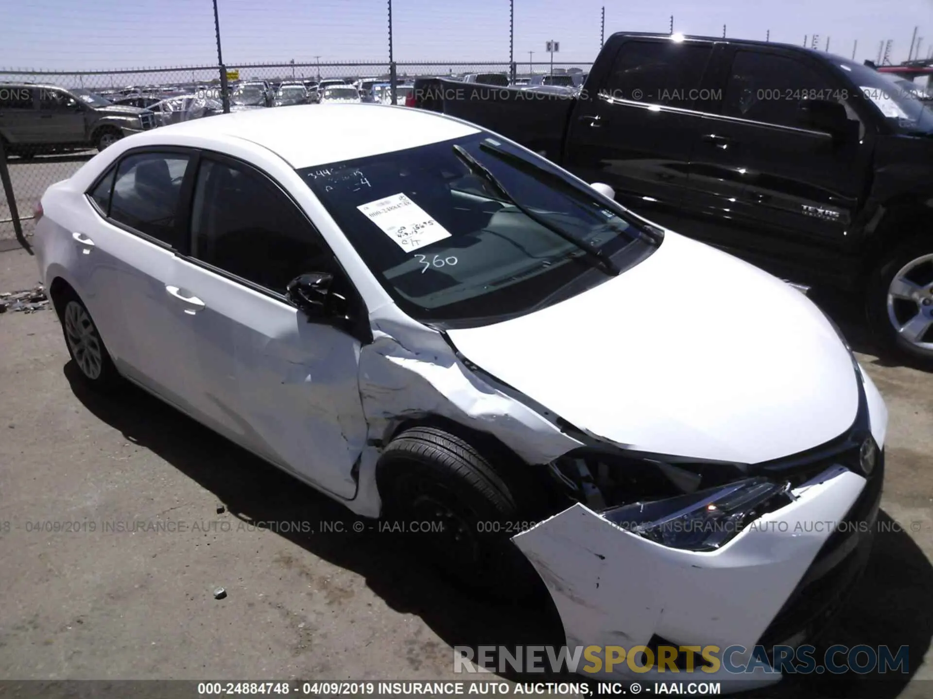 1 Photograph of a damaged car 5YFBURHE1KP872875 TOYOTA COROLLA 2019