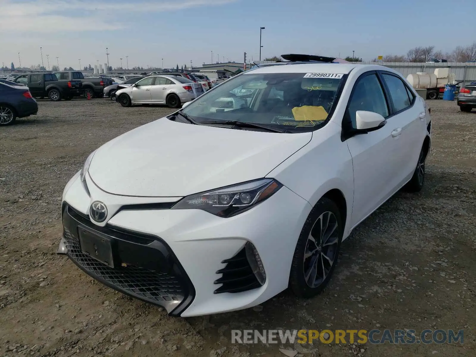 2 Photograph of a damaged car 5YFBURHE1KP874108 TOYOTA COROLLA 2019