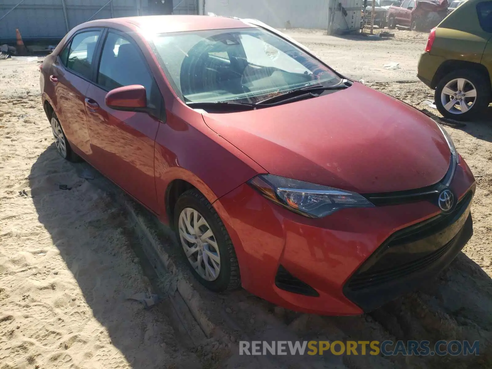 1 Photograph of a damaged car 5YFBURHE1KP875470 TOYOTA COROLLA 2019